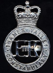 British Police: Thames Valley Constabulary. EIIR Queen's Crown cap badge
