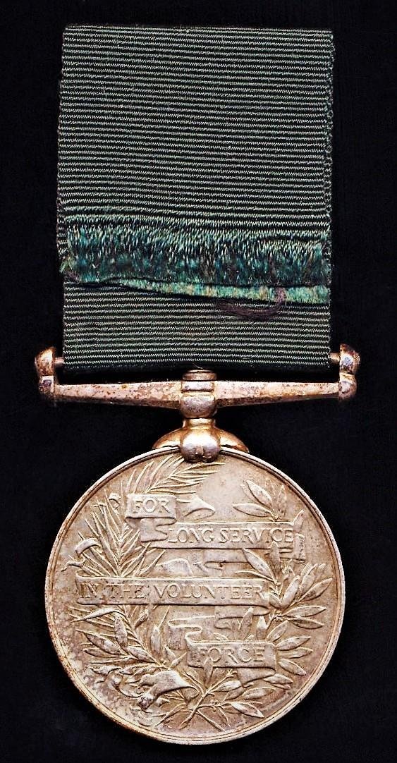Volunteer Long Service Medal (India & the Colonies). GV issue (Volunteer A. J. Germany. N. W. Ry. Vol. Rifles.) — image 3