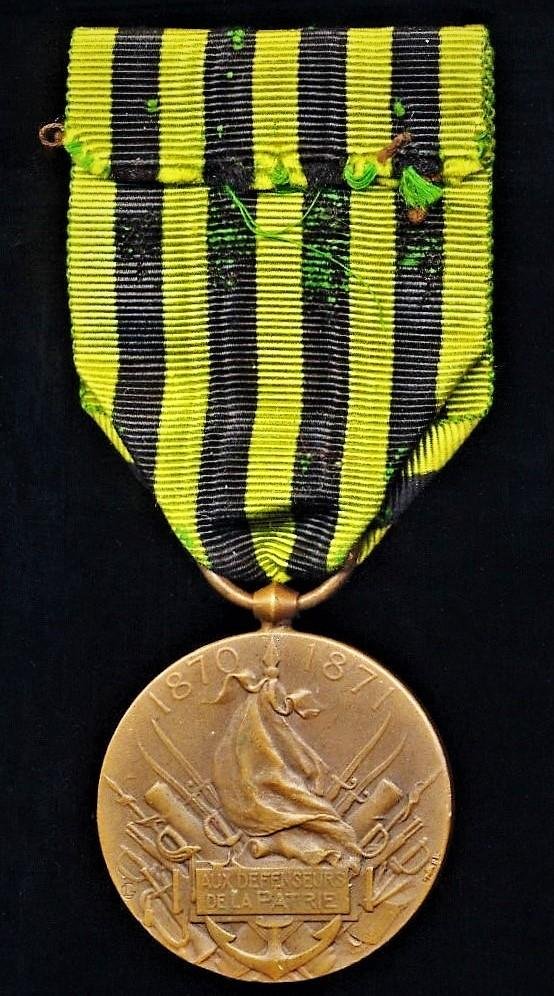 France: Franco-Prussian War Medal 1870-1871. 1st 'Ordnance' type (Medaille Commemorative De La Guerre 1870-1871) — image 3