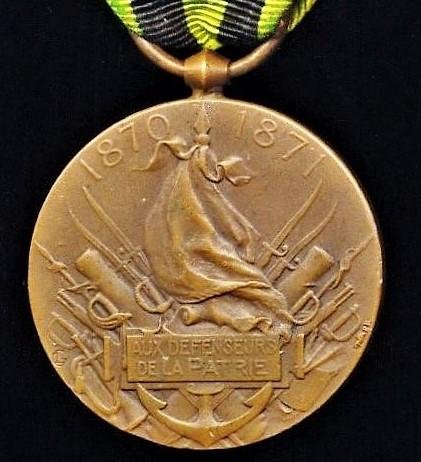 France: Franco-Prussian War Medal 1870-1871. 1st 'Ordnance' type (Medaille Commemorative De La Guerre 1870-1871) — image 4