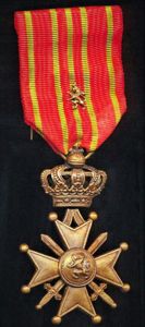 Belgium: Cross of War 1914-1918 (Croix De Guerre 1914-1918). With …