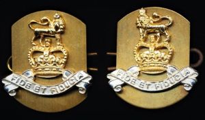 Royal Army Pay Corps: Two x EIIR Crown 'AA' collar …