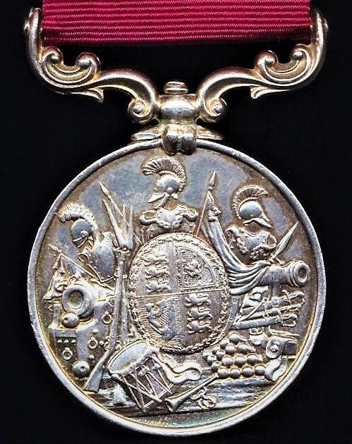 Military Long Service & Good Conduct Medal. Victorian 3rd issue (1166: Prit: John: Livingston: 28th.) — image 2