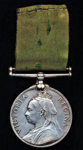 Volunteer Force Long Service Medal. Victorian issue with 'Victoria Regina' …