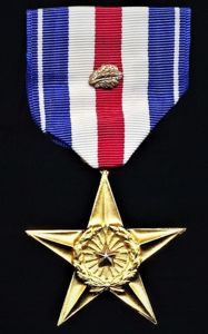United States: Silver Star Medal. With 'Silver Oakleaf Cluster' on …