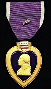 United States: Purple Heart Medal. With silver 'Oakleaf Cluster'. 1990-1996 …
