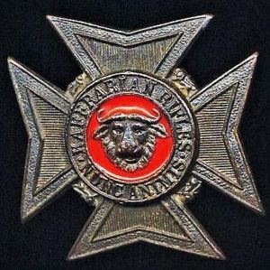 Republic of South Africa: Kaffrarian Rifles. Bronze metal & enamel …
