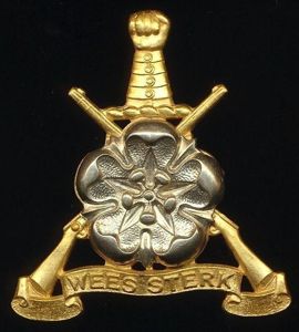 Republic of South Africa: Regiment East Rand. Bi-metal Gilding metal …
