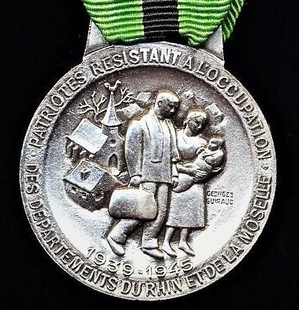 France: Medal of the Patriot Resisting the Occupation of the Departments of the Rhine and Moselle 1939-1945 — image 5