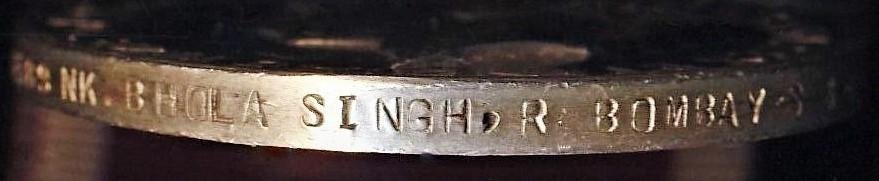 India Long Service & Good Conduct Medal. GVI issue (44389 Nk. Bhola Singh, R Bombay S & M) — image 5