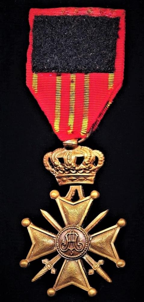 Belgium: Cross of War 1914-1918 (Croix De Guerre 1914-1918). With bronze palm with 'A' cypher — image 4