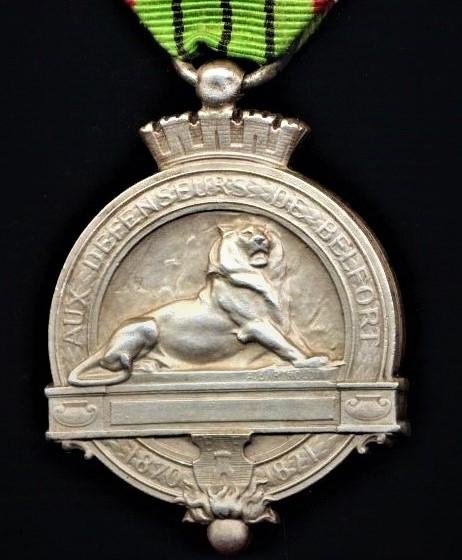 France: Medal for the Defenders of Belfort 1870-1871 (La Medaille Des Defenseurs de Belfort) — image 2