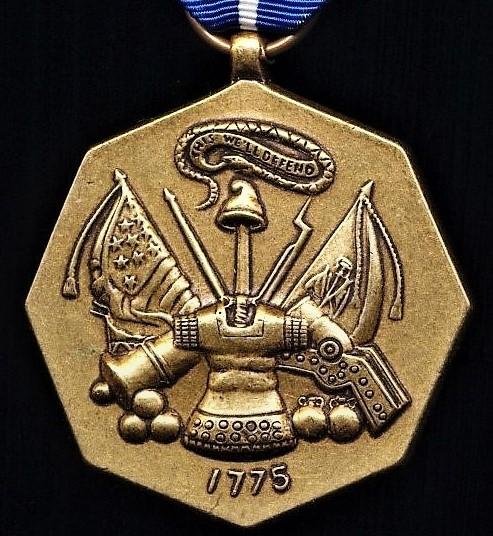 United States: Army Achievement Medal (Instituted 1981). With 3 x 'Silver Oakleaf Clusters' n riband — image 2