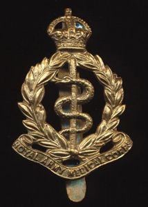 Royal Army Medical Corps: 'Kings Crown' Other-Ranks gilding metal cap …