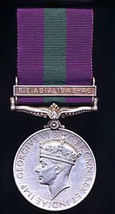 General Service 1918. GVI first issue with clasp 'S. E. …