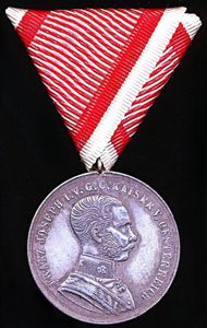 Austria (Imperial): Bravery Medal. Silver (silvered metal) 1st Class (Large) …