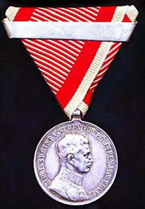 Austria (Imperial): Bravery Medal. Emperor Karl 1 obverse. Silver Second …