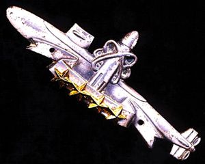 United States Navy: SSBN Deterrent Patrol Insignia. Silver (white metal) …