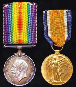 A 'Dundonian' Jock's Great War 'Killed-in-Action' medal pair: Private James …