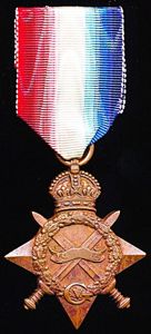 1914-15 Star (No. 1735 Dvr. Nika Singh, 26/Mtn. Bty.)