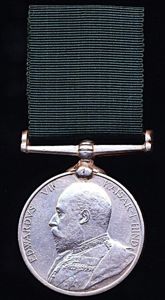 Volunteer Force Long Service Medal (India & the Colonies), E.VII.R. …