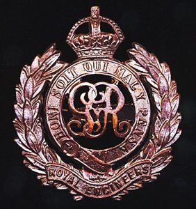 Royal Engineers. GV King's Crown 'Officer's Service Dress' (OSD) bronze …