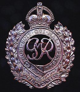 Royal Engineers. GVI King's Crown 'Officer's Service Dress' (OSD) bronze …