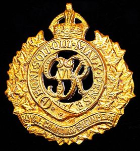 Canada (Dominion): Royal Canadian Engineers. Gilding metal die struck King's …