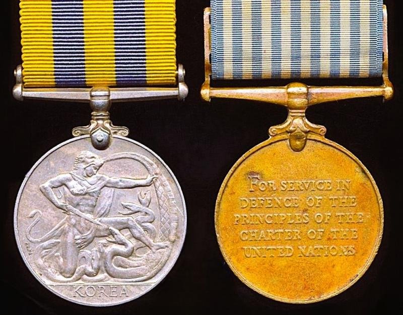 A 'Rare to Regiment' pair of medals for the Korean War: Pte. K. C. Riddell, 1st Battalion Gordon Highlanders — image 4