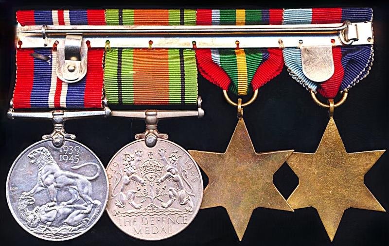 A Second World War Mentioned-in-Despatches 'Pacific Star Quartet' of 4 x campaign medals: Un-named and un-attributed — image 2