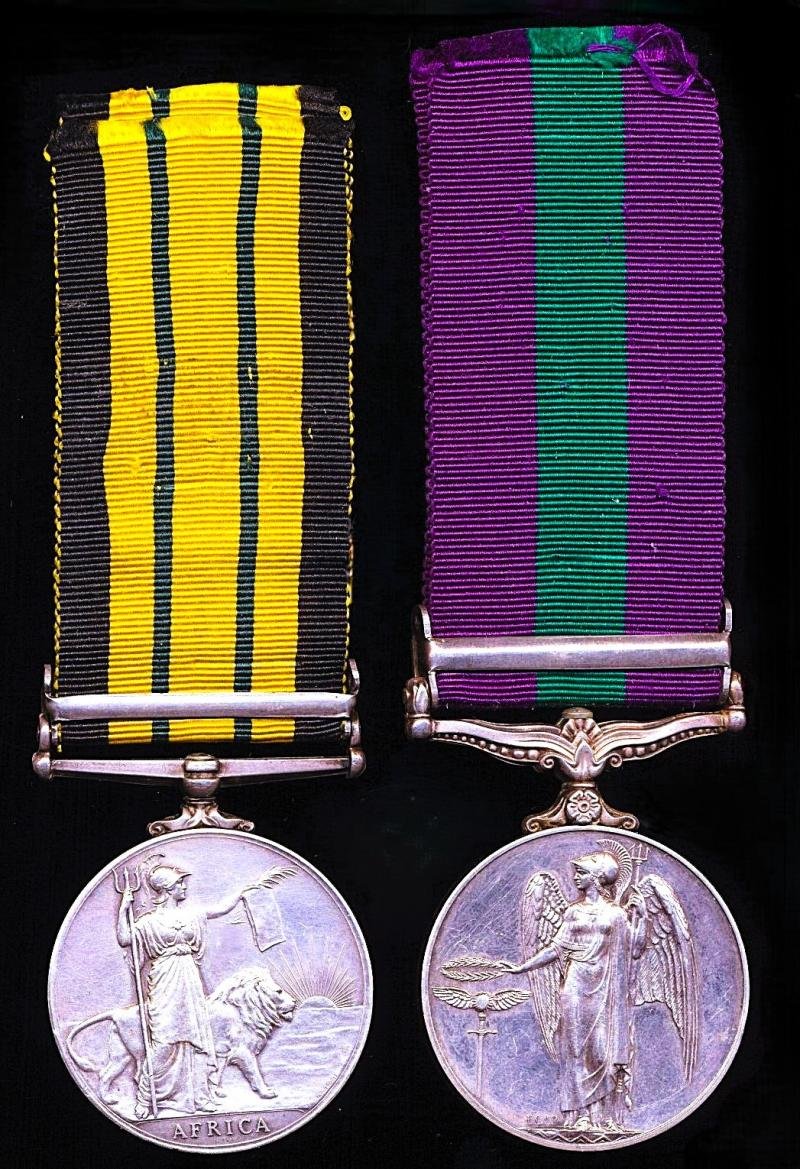 A campaign medal pair for the Mau Mau Rebellion & Malaya Emergency awarded to a Cook: Private F.C.L.C. Angelo, Army Catering Corps — image 3
