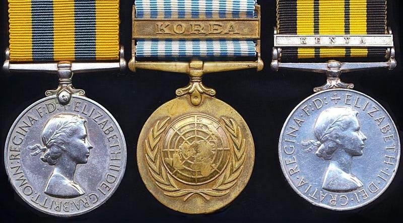 A 'Red Hackles' Korean War & Mau Mau Rebellion campaign medal group of 3: Private J. T. Henderson, 1st Battalion Black Watch — image 2