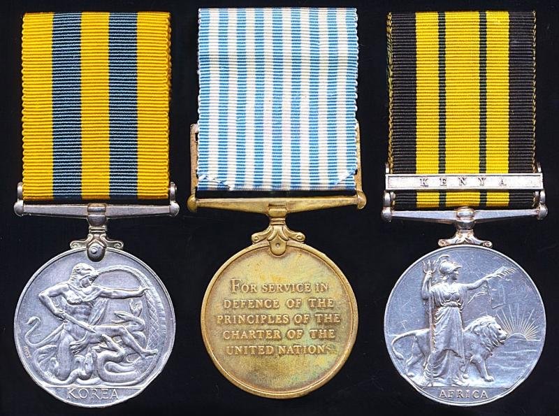 A 'Red Hackles' Korean War & Mau Mau Rebellion campaign medal group of 3: Private J. T. Henderson, 1st Battalion Black Watch — image 3