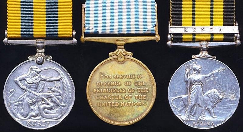 A 'Red Hackles' Korean War & Mau Mau Rebellion campaign medal group of 3: Private J. T. Henderson, 1st Battalion Black Watch — image 4