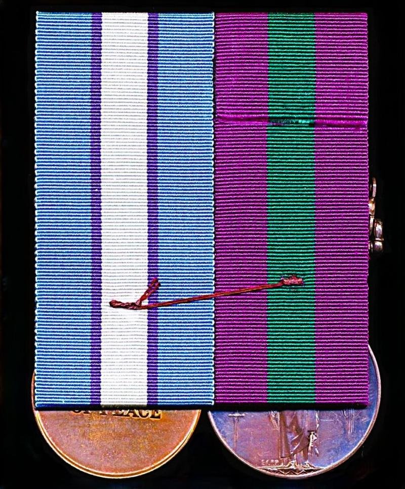 A Jock's 'Barren Rocks of Aden' campaign and United Nations 'Cyprus' service medal pair: Fusilier J. O. McLachlan, 1st Battalion Royal Highland Fusiliers — image 3