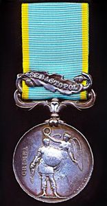 Crimea Medal 1854-55, With clasp 'Sebastopol' (No. 2614. John McLeod. …