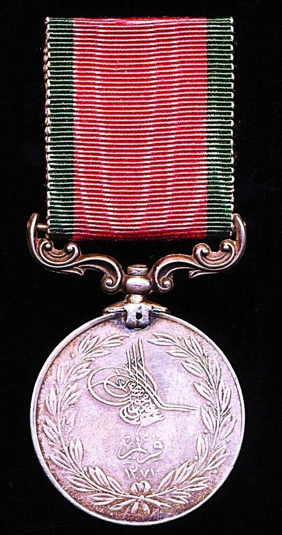 Turkey: Crimea Medal 1855. With 'Sardinia' flag reverse — image 3