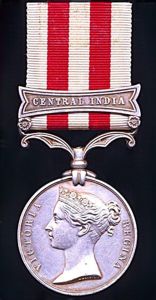 Indian Mutiny 1857-58, 1 clasp, Central India (Gunr. Wm. Webb, …