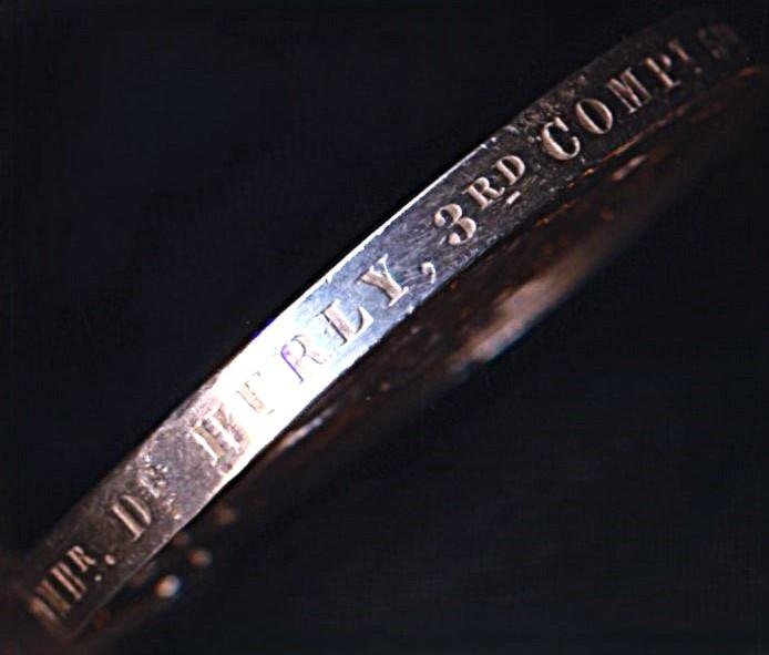 Indian Mutiny Medal 1857-59. With 2 x clasps 'Relief of Lucknow' & 'Lucknow' (Bombr. Ds. Hurly, 3rd. Compy. 5th. Bn. Bl. Foot Art.) — image 5