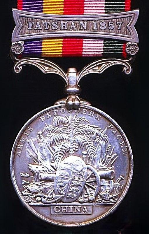 China Medal 1857-60. With clasp 'Fatshan 1857' — image 4