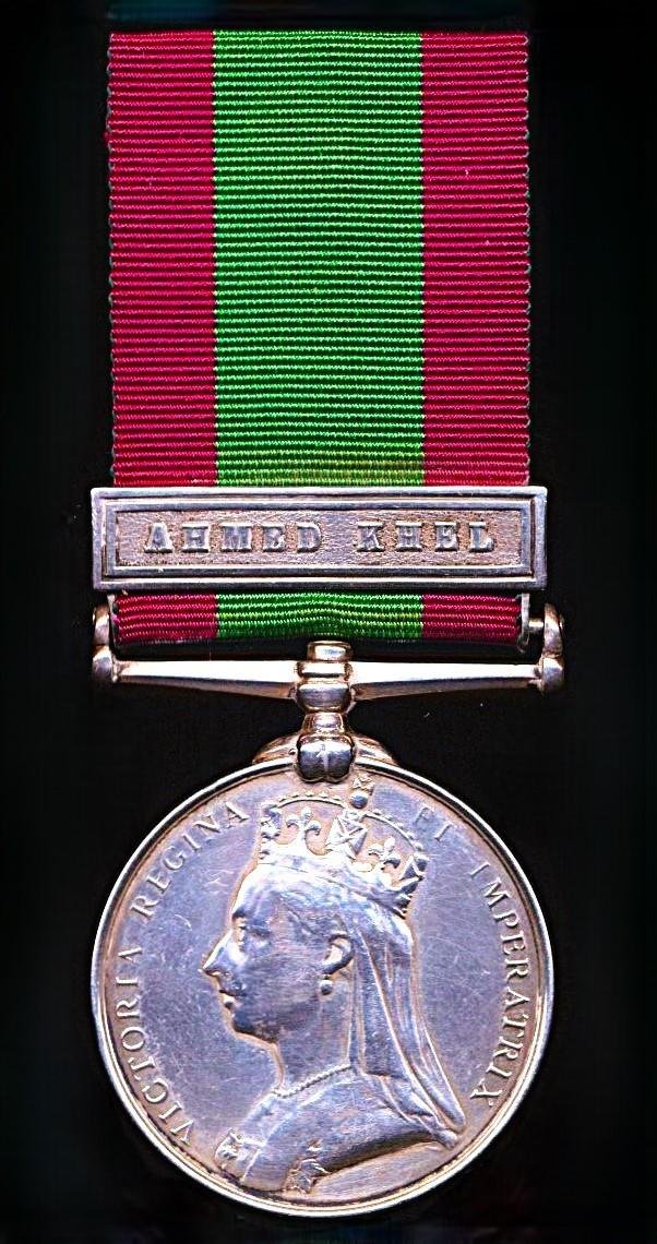 Afghanistan Medal 1878-80. With clasp 'Ahmed Khel' (3667. Driv: W. Cullen. A/B. R.H.A.) — image 4