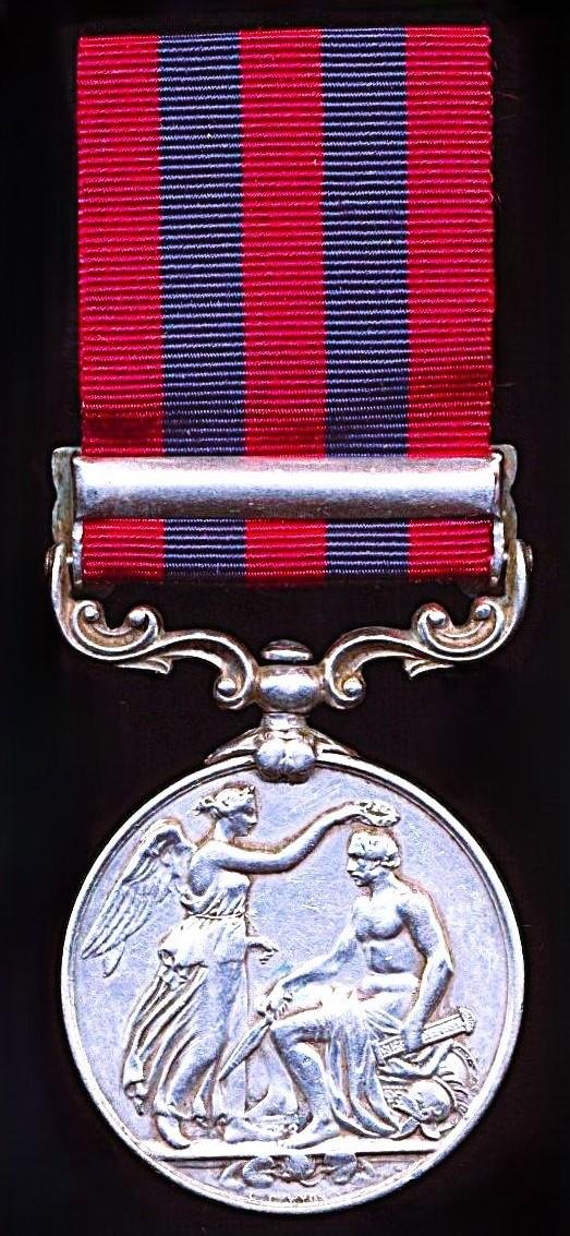 India General Service Medal 1854-1895. Silver issue with clasp 'Burma 1887-89' (137 Sepoy Nain Singh, Ruby Mines Mil Police Bn) — image 3