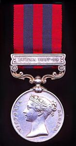 India General Service Medal 1854-1895. Silver issue with clasp 'Burma …