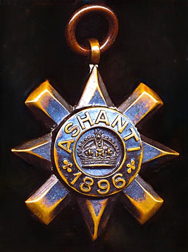 Ashanti Star 1896. Reverse engraved (J. W. G. 2nd W.Y.R.) — image 3