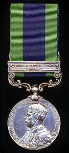 India General Service Medal 1908-1935. GV first type silver issue …