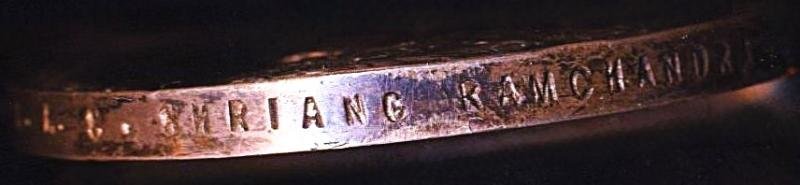 India General Service Medal 1908-35. GV first type silver issue with clasp 'Malabar 1921-22' (S-A-S. Shriang Ramchandra, I.M.D.) — image 5