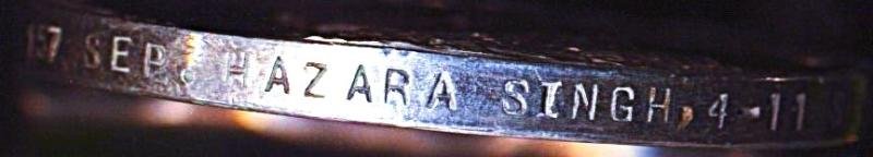 India General Service Medal 1908-1935. GV 1st type with clasp 'Waziristan 1921-24' (157 Sep. Hazara Singh, 4-11 Sikh R.) — image 5