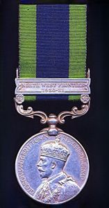 India General Service Medal 1908-35. GV 2nd Issue with clasp …