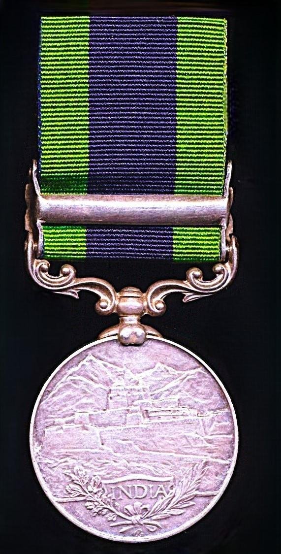 India General Service Medal 1908-35. GV 2nd Issue with clasp 'North West Frontier 1930-31' (33005 Cook Ram Nath. 1 I.H.C.) — image 3