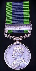 India General Service Medal 1908-35. GV 2nd Issue with clasp …